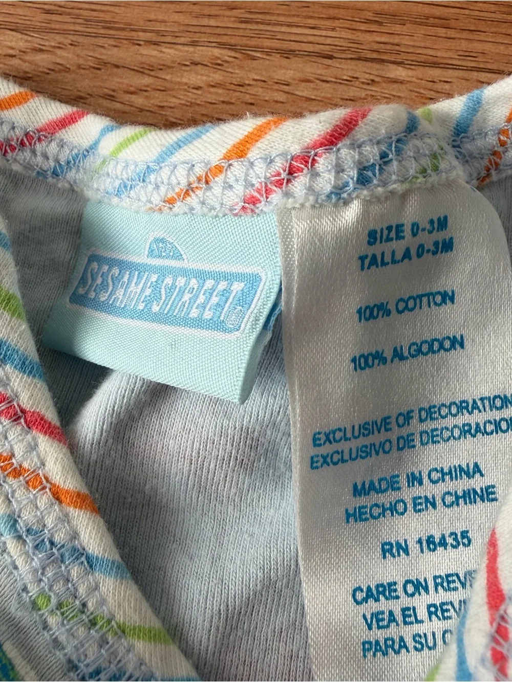 Vintage 0-3 Month Sesame Street Bodysuit